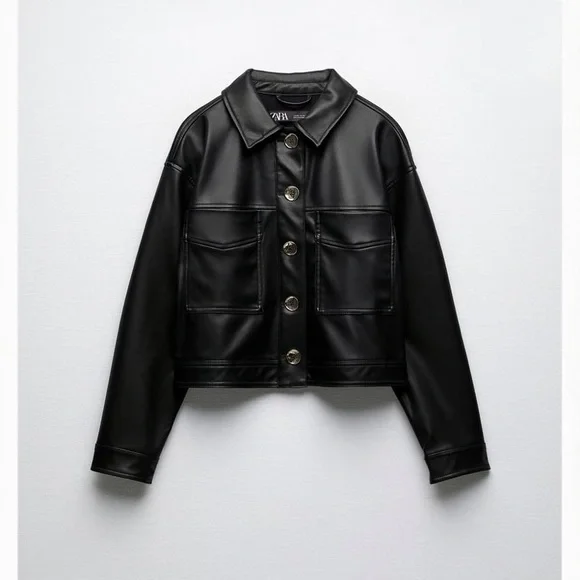 Zara faux leather jacket - Picture 1 of 6